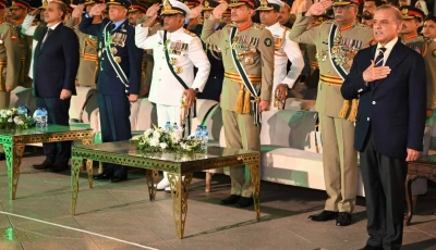 pm shehbaz sharif alongside chairman joint chiefs of staff committee general sahir shamshad mirza coas general syed asim munir and other high ranking officials during youm e tashakur celebration in islamabad on may 16 2025 photo ispr