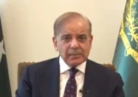 prime minister shehbaz sharif addressing the palestinian issue during a televised address on may 30 2024 screengrab