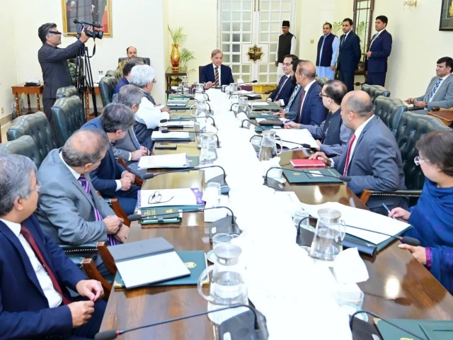 prime minister shehbaz sharif chairing a high level review meeting on tax revenue and reforms in islamabad on tuesday may 13 2025 photo pid prime minister shehbaz sharif chairing a high level review meeting on tax revenue and reforms in islamabad on tuesday may 13 2025 photo pid