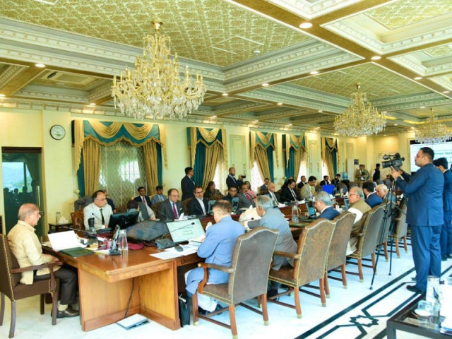 prime minister shehbaz sharif chairs federal cabinet meeting in islamabad on june 25 2024 photo pid prime minister shehbaz sharif chairs federal cabinet meeting in islamabad on june 25 2024 photo pid