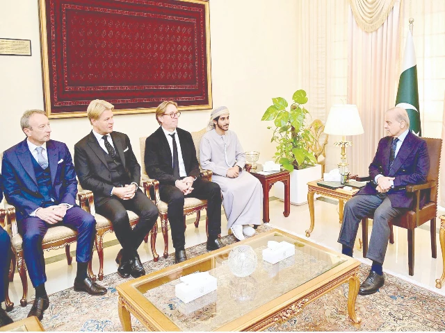 a business delegation from the uae calls on prime minister shehbaz sharif in islamabad photo nni a business delegation from the uae calls on prime minister shehbaz sharif in islamabad photo nni