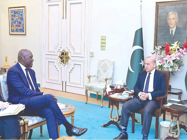 pm shehbaz sharif speaks with makhtar diop managing director and executive vice president of the international finance corporation during a meeting photo ppi pm shehbaz sharif speaks with makhtar diop managing director and executive vice president of the international finance corporation during a meeting photo ppi