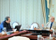 prime minister shehbaz sharif holds talks with iran s minister of industry mine and trade syed mohammad atabak in islamabad on wednesday as the two sides agree to promote border trade and enhance bilateral economic cooperation photo pmo