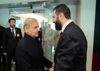 prime minister shehbaz sharif meets syrian president ahmed al sharaa on the sidelines of the 81st session of the united nations general assembly in new york on wednesday photo x