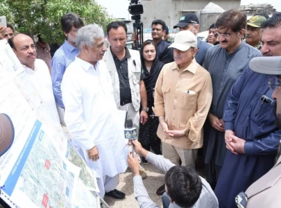 pm shehbaz visits sajawal district to review rescue relief activities