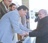political leaders greet prime minister shehbaz sharif upon arrival at the chief minister secretariat in quetta photo ppi