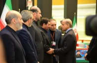 prime minister shehbaz sharif condoling with the caretaker president of iran mohammad mokhber at commemoration ceremony of the late president ebrahim raisi photo pid
