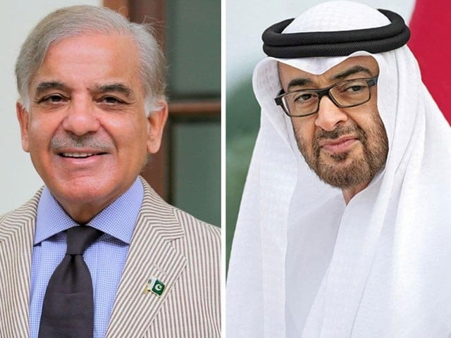 prime minister shehbaz sharif and uae president sheikh mohammed bin zayed al nahyan photo file prime minister shehbaz sharif and uae president sheikh mohammed bin zayed al nahyan photo file