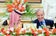 prime minister shehbaz sharif engages in talks with saudi foreign minister prince faisal bin farhan al saud photo pid