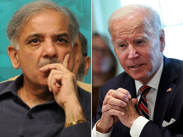 prime minister shehbaz sharif and us president joe biden photo file prime minister shehbaz sharif and us president joe biden photo file