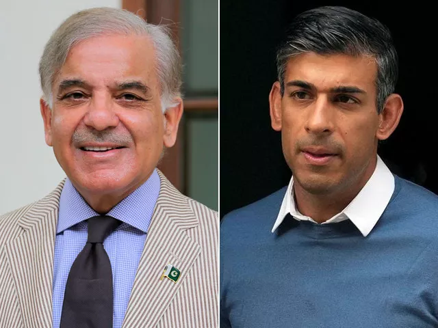 pm shehbaz sharif l and uk conservative party leader rishi sunak photo file pm shehbaz sharif l and uk conservative party leader rishi sunak photo file