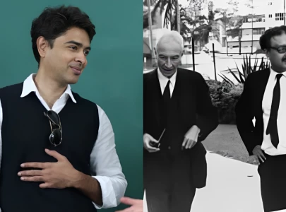 shehzad roy shares video of dr abdus salam with oppenheimer asks for change in mindset