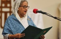 prime minister sheikh hasina takes oath as the country s prime minister at the bangabhaban in dhaka bangladesh january 11 2024 photo reuters prime minister sheikh hasina takes oath as the country s prime minister at the bangabhaban in dhaka bangladesh january 11 2024 photo reuters
