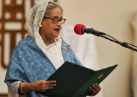 prime minister sheikh hasina takes oath as the country s prime minister at the bangabhaban in dhaka bangladesh january 11 2024 photo reuters prime minister sheikh hasina takes oath as the country s prime minister at the bangabhaban in dhaka bangladesh january 11 2024 photo reuters