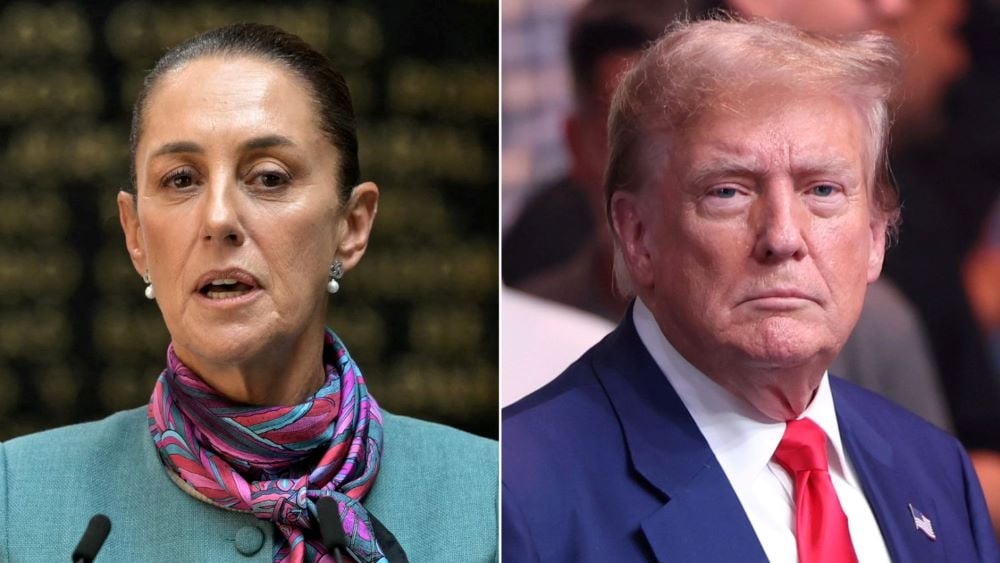 mexico s president claudia sheinbaum and us president donald trump have agreed to pause the imposition of 25 tariffs on mexican exports for one month photo file