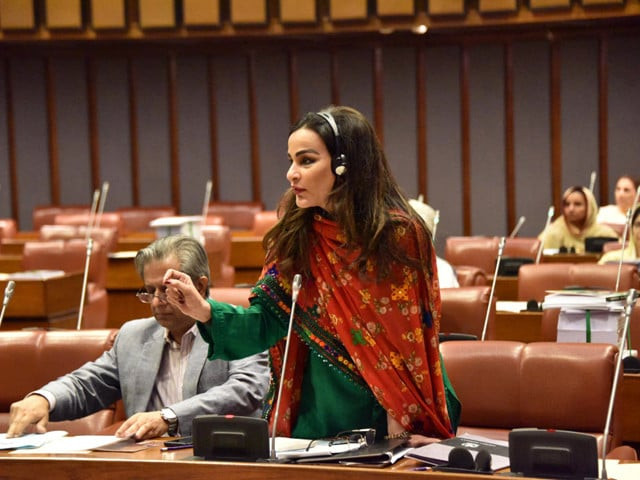 senator sherry rehman addressing a senate session photo facebook senate senator sherry rehman addressing a senate session photo facebook senate