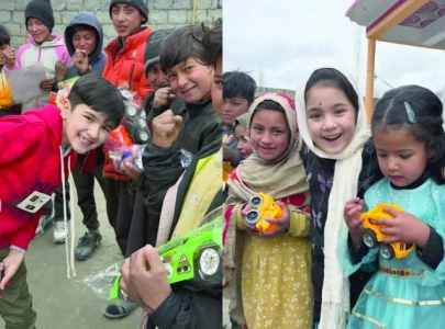 shiraz muskan bring eidi joy to village children