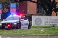 law enforcement personnel respond at the scene of a shooting at an immigration and customs enforcement ice field office in dallas texas us on tuesday photo reuters