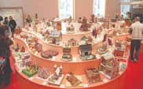gingerbread labubu louvre heist on show