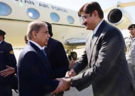 pm shehbaz sharif reaches karachi on day long visit