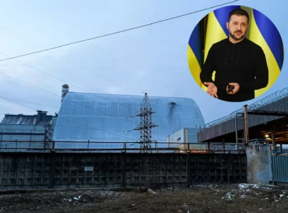 chornobyl nuclear plant shelter damaged in russian drone attack ukraine s zelensky