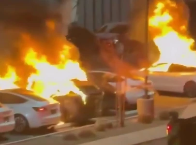 tesla dealership targeted in arson and vandalism attack in las vegas tesla dealership targeted in arson and vandalism attack in las vegas