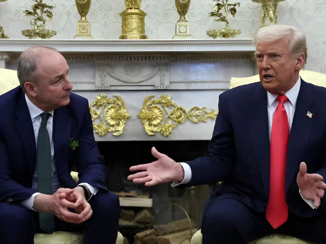 photo us president donald trump meets with irish taoiseach prime minister micheal martin at white house in washington dc us reuters photo us president donald trump meets with irish taoiseach prime minister micheal martin at white house in washington dc us reuters