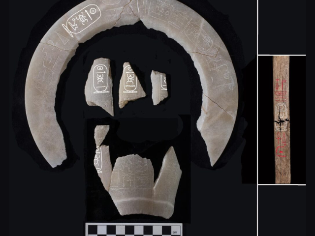 Photo: fragments of the alabaster ship of Pharaoh Thutmose II / Egyptian Ministry of Tourism and Antiquities