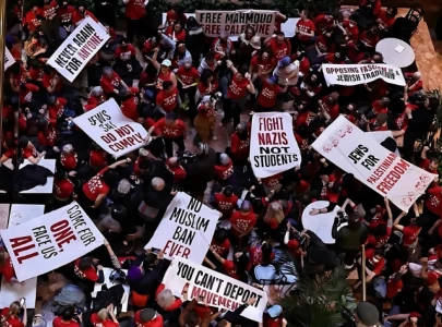 nearly 100 arrested in protest at trump tower over mahmoud khalil s detention
