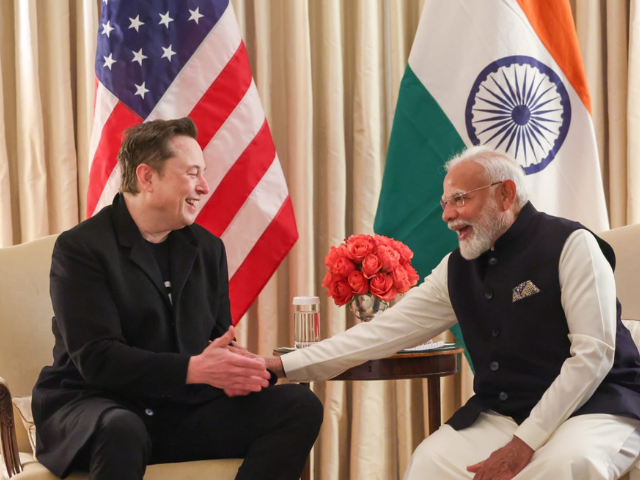 photo prime minister narendra modi with tesla chief elon musk at blair house in washington dc prem thakker on x