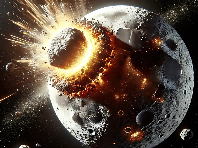 asteroid may hit the moon instead of earth nasa