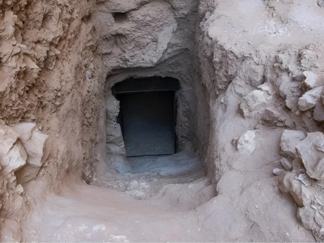 photo the entrance to the tomb of king thutmose ii who ruled three and a half thousand years ago new kingdom research foundation