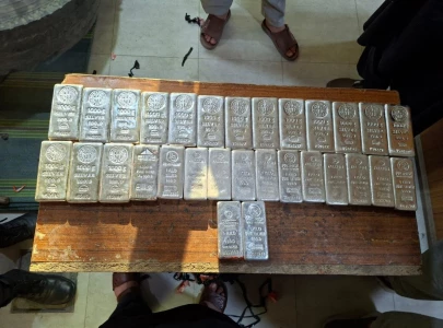 customs seize 30kg silver from truck at torkham border