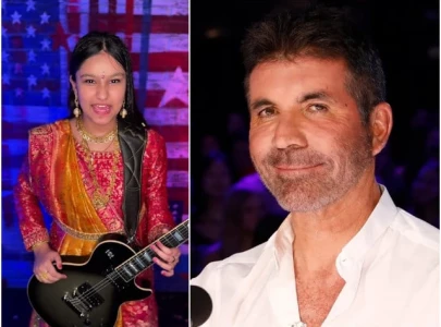 simon cowell stunned as 10 year old maya rocks agt with guitar solo