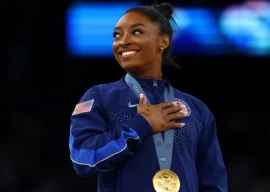 Simone Biles claps back at Riley Gaines over transgender athlete ...