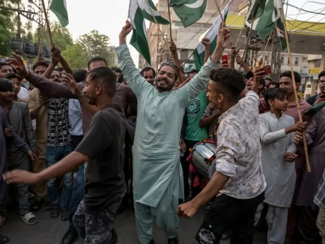 pakistanis in hyderabad sindh are celebrating victory of pakistan in pakistan india war photo aljazeera pakistanis in hyderabad sindh are celebrating victory of pakistan in pakistan india war photo aljazeera