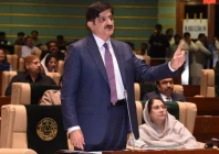 sindh chief minister murad ali shah addresses the sindh assembly photo express