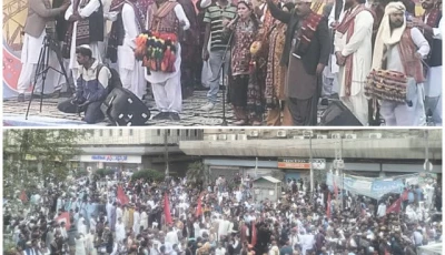 people participate in a musical event to celebrate sindh cultural day in karachi photos express