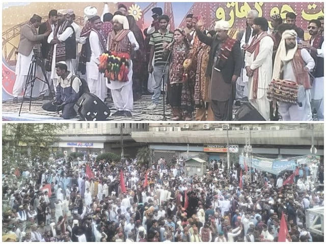 people participate in a musical event to celebrate sindh cultural day in karachi photos express people participate in a musical event to celebrate sindh cultural day in karachi photos express