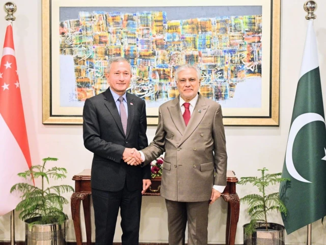 deputy prime minister and foreign minister ishaq dar with singapore s foreign minister dr vivian balakrishnan at the ministry of foreign affairs islamabad october 30 2026 photo foreignoffice x deputy prime minister and foreign minister ishaq dar with singapore s foreign minister dr vivian balakrishnan at the ministry of foreign affairs islamabad october 30 2026 photo foreignoffice x