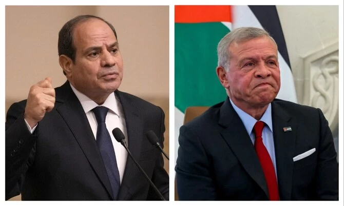 el sisi and king abdullah ii reaffirmed their united stance on gaza s reconstruction during a meeting on wednesday photo arab news el sisi and king abdullah ii reaffirmed their united stance on gaza s reconstruction during a meeting on wednesday photo arab news