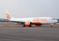 an air india express aircraft is displayed at wings india 2024 aviation event at begumpet airport hyderabad india january 18 2024