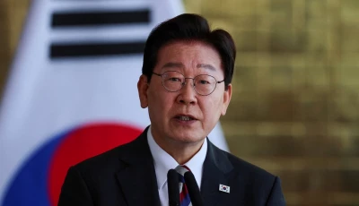 south korean president lee jae myung attends a joint press statement with brazilian president luiz inacio lula da silva not pictured at the alvorada palace in brasilia brazil july 27 2026 photo reuters