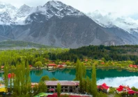 scenic view of a resort in skardu