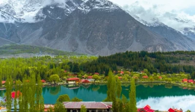 scenic view of a resort in skardu