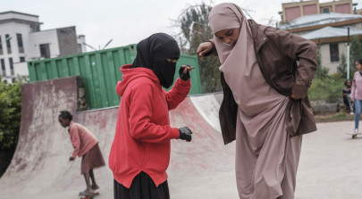 in abayas sweatpants and jeans ethiopian girls break taboos and find joy in skateboarding