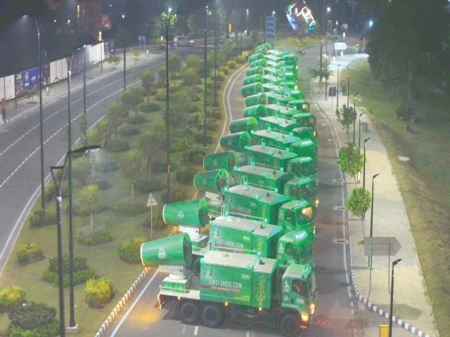 anti smog gun photo anadolu agency