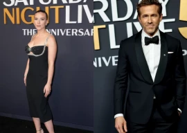 ryan reynolds accused of stealing scarlett johansson s spotlight at snl 50 ryan reynolds accused of stealing scarlett johansson s spotlight at snl 50