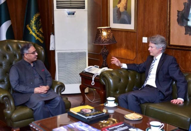 foreign secretary sohail mahmood held a meeting with germany s special representative gasper wieck in islamabad on march 7 2022 photo app foreign secretary sohail mahmood held a meeting with germany s special representative gasper wieck in islamabad on march 7 2022 photo app
