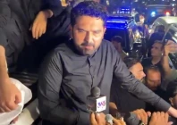 khyber pakhtunkhwa chief minister sohail afridi speaks to the media during his lahore street campaign ahead of pti s sept 27 march screengrab